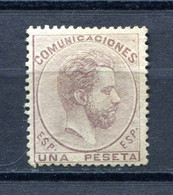 1872.ESPAÑA.EDIFIL 127*.NUEVO CON FIJASELLOS(MH)MUY BONITO.FIRMAO ROIG.CATALOGO 155€ - Neufs