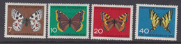 Allemagne RFA 1962 248-51 ** Papillons Vlinders Butterflies Schmetterlinge Mariposas Farfalle Perhosia - Ungebraucht