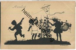 Delcampe - Herbst - Signiert H. Schaberschul - Verlag Caes Dresden Ser.2050 20er Jahre - Scherenschnitt - Silhouette