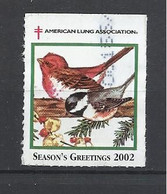 United States, American Lung Association, Birds, Season's Greetings 2002. - Andere & Zonder Classificatie