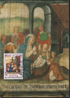 1990 Liechtenstein MC 98 Mi: LI 1006°, Y&T: LI 947°, ZNr. LI 948°, Weihnachten, Krippe, Hl. Familie Mit Engel - Covers & Documents