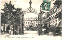 CPA Carte Postale France Biarritz  Entrée De L'Hôtel D'Angleterre 1909 VM62772 - Biarritz