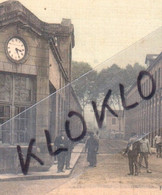 Delcampe - 91 CORBEIL ( Essonnes ) Intérieur De La Papeterie Des Tarterêts - Animé Ouvriers Fontaine Murale Horloge CPA Généalogie - Corbeil Essonnes