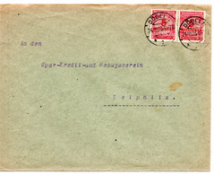 56672 - Deutsches Reich - 1923 - 12@5MioM Korbdeckel A Bf DOEBELN -> Leipnitz - Cartas & Documentos