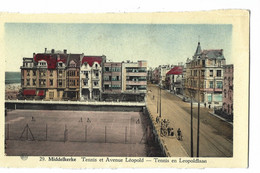 Delcampe - Middelkerke   -  Tennis Et Avenue Léopold.   -   PROEFDRUK! - Middelkerke