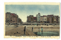 Delcampe - Middelkerke   -    Plage Et Villas Sur La Digue.   -   PROEFDRUK! - Middelkerke