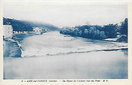 Delcampe - CPA Aire-sur-L'Adour La Digue De L'Adour Vue Du Pont - Aire