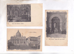 Delcampe - 3 CPA  VATICAN - Vatikanstadt