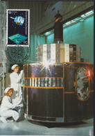 1991 Liechtenstein MC 100 Mi: LI 1012°, Y&T: LI 953°, ZNr. LI 954°, EUROPA, Satellit. Meteosat - Climat & Météorologie