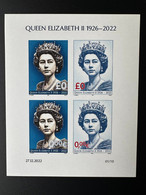 £0 0€ 2022 - IMPERF - Feuillet Kleinbogen " Queen Elizabeth II " Matej Gabris - Erinofilia