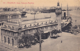 Delcampe - 101 POSTAL DE VALENCIA DE GRAO - ESTACION MARITIMA (PHOTOTIPIA THOMAS) - Valencia