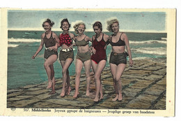 Delcampe - Middelkerke   -    Joyeux Groupe De Baigneuses   -   PROEFDRUK! - Middelkerke