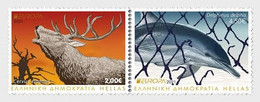 Greece 2021 EUROPA Stamps - Endangered National Wildlife Stamps 2v MNH - Ungebraucht