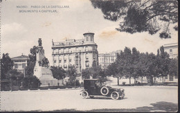 POSTAL DE MADRID DEL PASEO DE LA CASTELLANA - MONUMENTO A CASTELAR (HAUSER Y MENET) - Madrid
