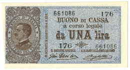 1 LIRA BUONO DI CASSA EFFIGE VITTORIO EMANUELE III 28/12/1917 FDS-/FDS - Sonstige