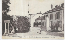 D 70. HERICOURT.  ENTREE DU QUARTIER D ARTILLERIE.  CARTE ECRITE.  AN 1916 - Héricourt