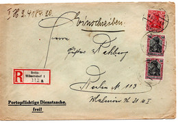 56693 - Deutsches Reich - 1920 - 2@50Pfg Germania MiF A OrtsR-Bf BERLIN - Storia Postale