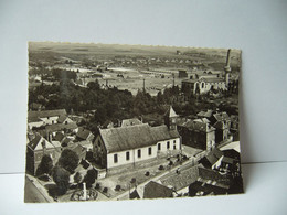 Delcampe - EN AVION AU DESSUS DE 5. SAINT OUEN  80 SOMME L'EGLISE  CPSM - Saint Ouen