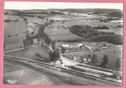 Delcampe - 2511  CPSM    LAMARCHE  (Vosges)   Vue Aérienne  - La Gare   -  Scierie  ?   ++++++++ - Lamarche