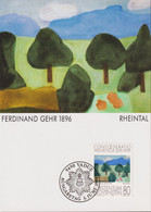 1991 Liechtenstein MC 102 Mi: LI 1017°, Y&T: LI 958°, ZNr. LI 959°,  Hommage An Die Schweiz,  Rheintal, Ferdinand Gehr - Sonstige & Ohne Zuordnung