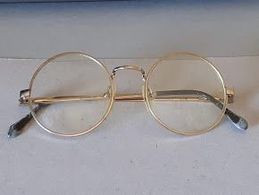 * Vintage Montatura Occhiali Tondi - Le Lenti Presenti Sono Graduate - Lunettes