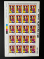 Djibouti Dschibuti 2022 Overprint Surchargé Sheet Planche Mi. 799 UNICEF Femme Woman Frau Action En Ukraine - UNICEF