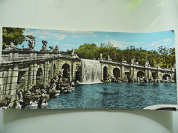 Cartolina Panoramica "CASERTA  Palazzo Reale - Cascata Dei  Venti" - Caserta