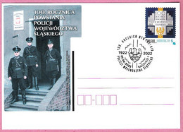 Delcampe - Poland 2022, Postcard Katowice, Police , LIMITED EDITION 600 Pcs - Polizei - Gendarmerie