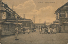 Delcampe - ATHUS   ENTREE DE L'USINE    2 SCANS - Aubange