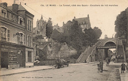 Le Mans * Le Tunnel Côté Des Quais * Escalier De 143 Marches * Débit De Tabac Tabacs Du Pont Yssoir - Le Mans