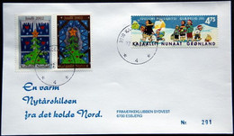 Greenland 2002 Cover  Minr.392 KANGERLUSSUA 27-12 02    (lot 894 ) - Lettres & Documents