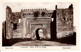 Delcampe - MEKNES VIEILLLE PORTE DU MELLAH - Meknes