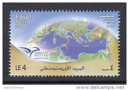 Egypt - 2014 - ( EUROMED Postal ) - MNH (**) - Unused Stamps