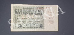 #BLT9 - 100 Einhundert  Millionen Mark Allemagne B 00021757 -  - Monnaie Argent Billet - 100 Miljoen Mark