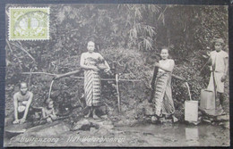 Delcampe - Indonesie Buitenzorg Waterbronnen  Java   Cpa  Timbrée Netherlands Indies - Indonesien