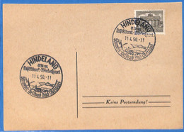 Berlin West 1950 Carte Postale De Hindelang (G10434) - Cartas & Documentos