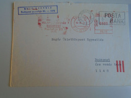 E0489.6 Hungary  Cover -1992 Double Machine Franking - EMA -RED METER - Vignette [ATM]