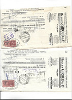 Delcampe - 2 Traites 1947 / 38 VIENNE  BELMONT FLACHERES BIZONNES ST VICTOR / H GIROUD / Fabrique Couvertures Laines & Molletons - Wechsel