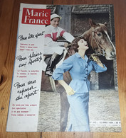 MARIE FRANCE N°483 1954 Mode Fashion French Women's Magazine - Moda