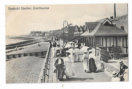 Postcard, Sussex, Eastbourne, Redoubt Shelter, Footpath, People, 1911. - Eastbourne