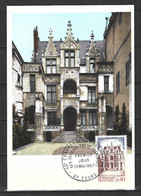 Delcampe - FRANCE. N°1525 De 1967 Sur Carte Maximum. Hôtel Gouin à Tours. - Monuments