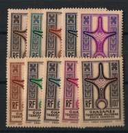 GHADAMES - 1949 - Complet / Complete - N°Yv. 1 à 8 + PA 1 Et 2 - Neuf Luxe ** / MNH / Postfrisch - Ungebraucht