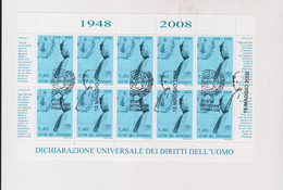 VATICAN 2008  Sheet   Used - Gebraucht