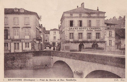 Delcampe - BRANTOME - Pont De Barris Et Rue Gambetta - Brantome