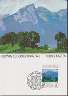 1991 Liechtenstein MC 102 Mi: LI 1019°, Y&T: LI 960°, ZNr. LI 961°, Hommage An Die Schweiz, Hoher Kasten,v. H. Scherrer - Sonstige & Ohne Zuordnung