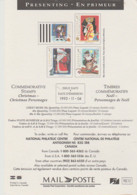 1993 Canada Post Letter Mail Presenting Poste Lettre En Primeur Christmas Personages Personnages De Noël - Postal History