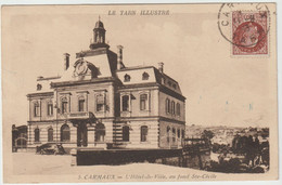 Delcampe - 6098 CARMAUX Le Tarn Illustré L'Hotel De Ville Au Fond Sainte Cécile Pétain 1943 Saint Juéry Bertin - Carmaux
