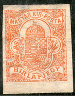 Hungary,1900 Newspaper Stamp, MLH *,as Scan - Periódicos