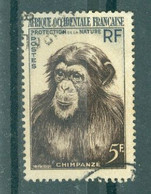 Delcampe - A.O.F. - N°51 Oblitéré. Protection De La Nature. - Schimpansen