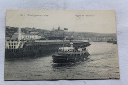 Delcampe - Boulogne Sur Mer, Départ Du "Holland", Bateaux, Marine, Pas De Calais 62 - Veerboten